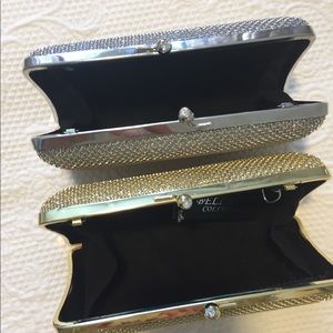 Gold and silver clutches